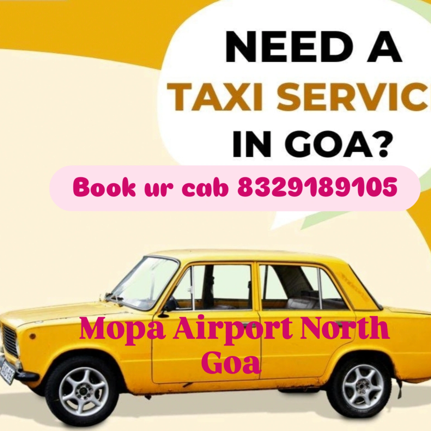 Mopa Airport taxi service
